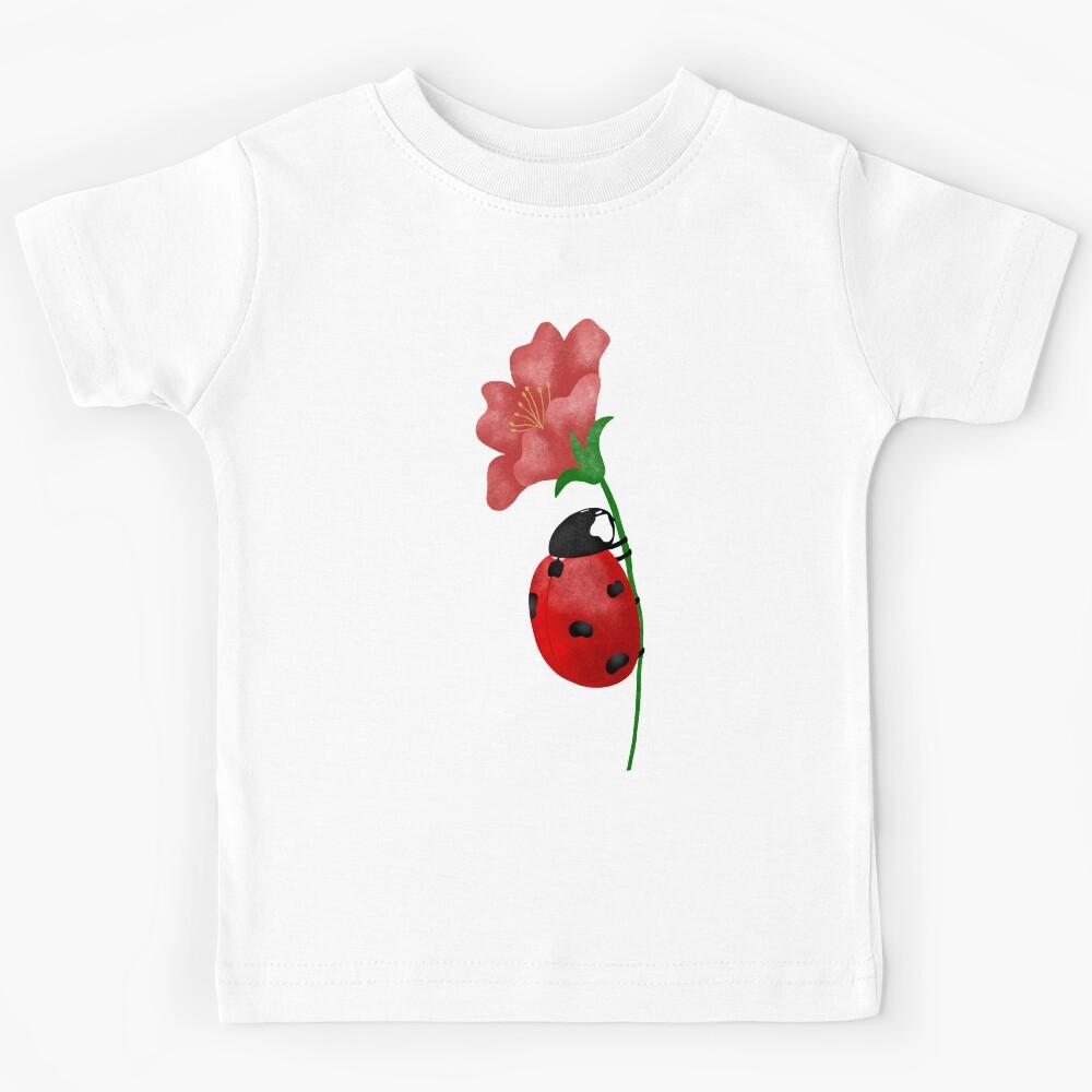 Ladybug on flower Kids T-Shirt 140