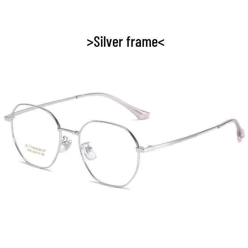 Black Full Frame Anti-Blue Light Prescription Glasses for Myopia - Unisex, Round Face.