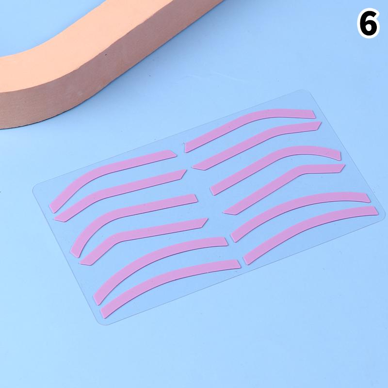 Microblading Zubehör Verstellbare Augenbrauenform Silikon Augenbrauenformungsaufkleber Hilfs-Augenbrauenschablone Make-up Werkzeuge