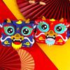 House Decoracion DIY Lion Dance Bag Chinese Style New Year Portable Handbag Lunar New Year