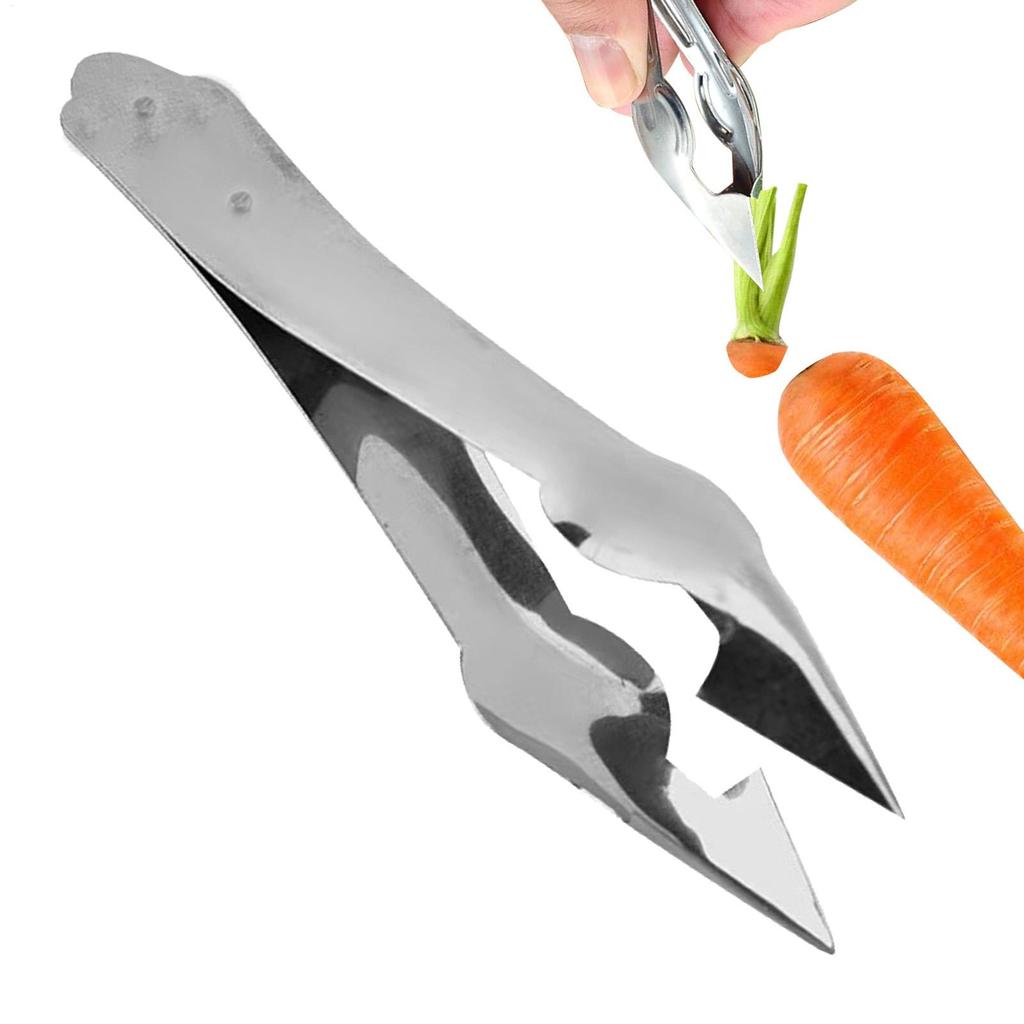 1pcs Strawberry Stem Remover Portable Strawberry Tweezer Multi-functional Fruit Core Remover Stainless Steel Kitchen Gadgets