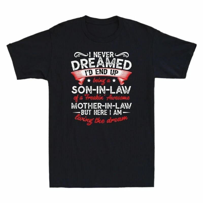 Awesome Son-in-Law Funny Black Men’s T-Shirt XL