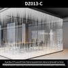 Two-way Mirror Geometric Glass Door Decorative Sticker for Office & Restaurant