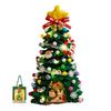 DIY Pipe Cleaners Christmas Tree Kit with String Light Twistable Plush Stick Xmas Tree