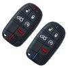Silikonové pouzdro na klíče od auta pro Dodge Ram Charger Journey Durango Jeep Grand Cherokee Chrysler Držák na klíčenku