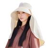 Wide Brimmed Sun Hat For Women Lady Adjustable Breathable Fabric Sun Protection Outdoor Fishing Hat Beach Travel