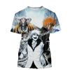 3D Printed New Fashion Women/Men Casual T-Shirt Japanese Anime Round Neck T-shirt Kurosaki Ichigo Hip-hop Short Sleeve Unisex Co