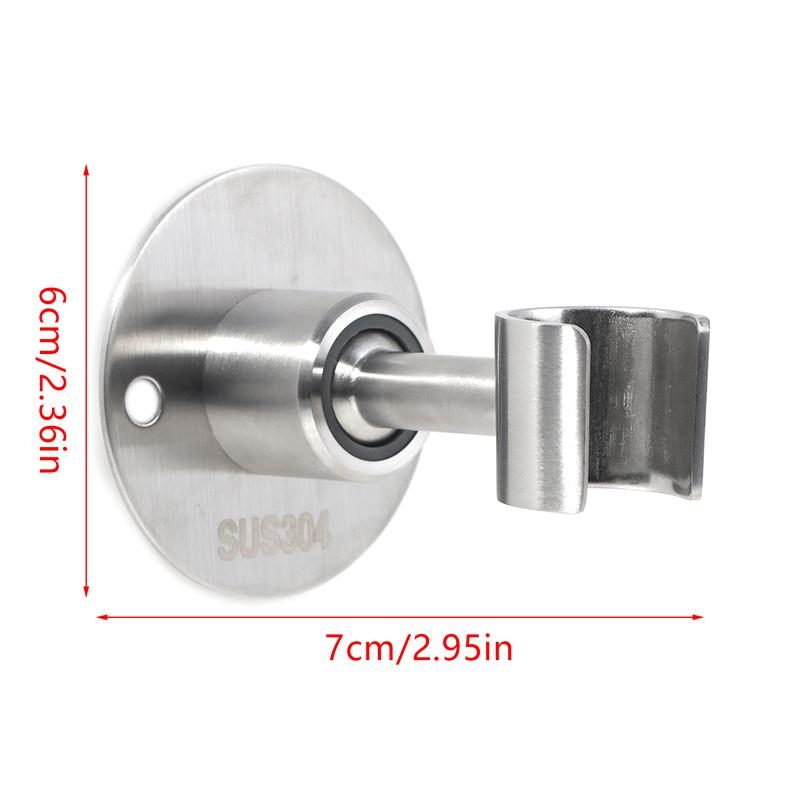 Paslanmaz Çelik Banyo Kolay Kurulum Duş Başlığı Tutucu Otel Vidalarla Dayanıklı Ağır Hizmet Duvara Monte Ev Ayarlanabilir Açı