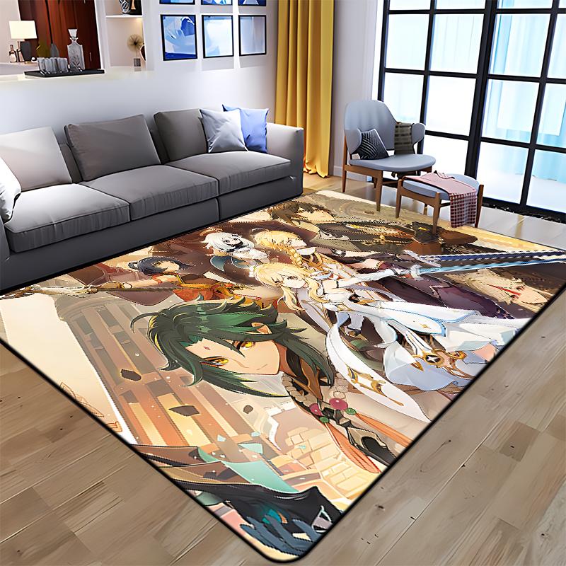 

Ковры Game Genshin для гостиной, спальни, гостиной, чайного столика, коврика, мягкого фланелевого коврика и детского подарка 40x60cm(15x23 in)