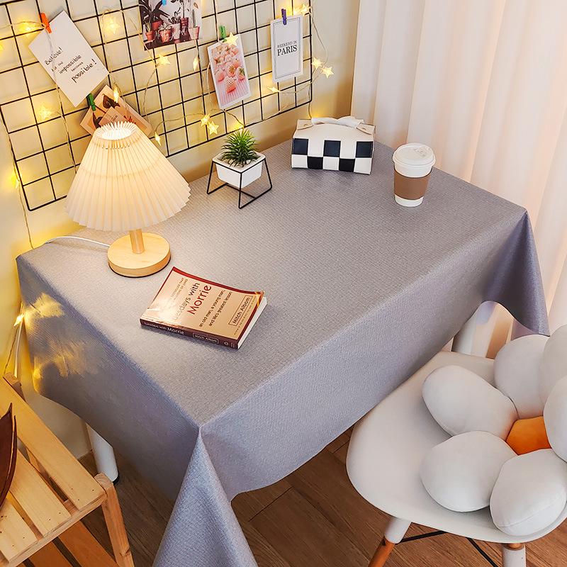 Mantel de PVC Impermeable y a Prueba de Aceite Estilo Nórdico - Rectangular, Diseño Artístico, Fácil de Limpiar, Mantel para Mesa de Comedor/Café