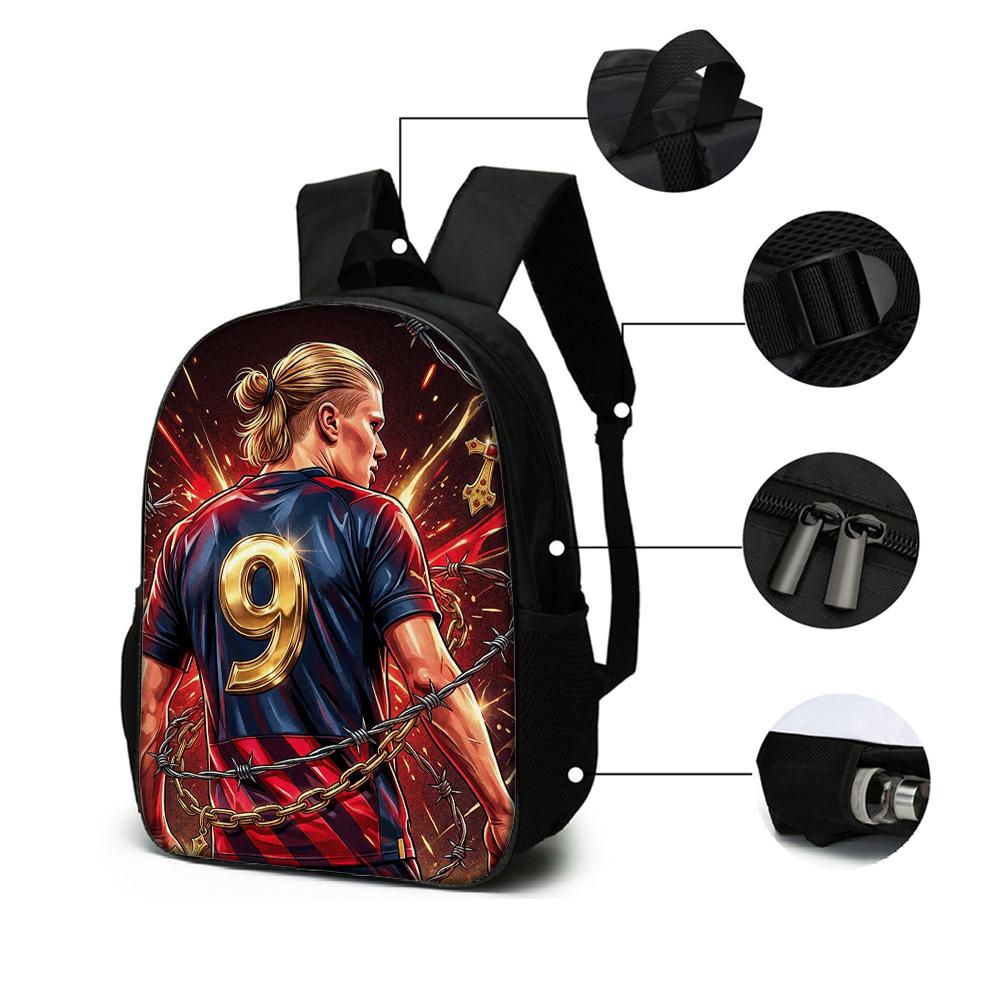 1/2/3/4/5PC Soccer Star Pattern Backpack Set – Large-Capacity Casual Backpack with Matching Clutch & Tote Bag, Perfect for Daily