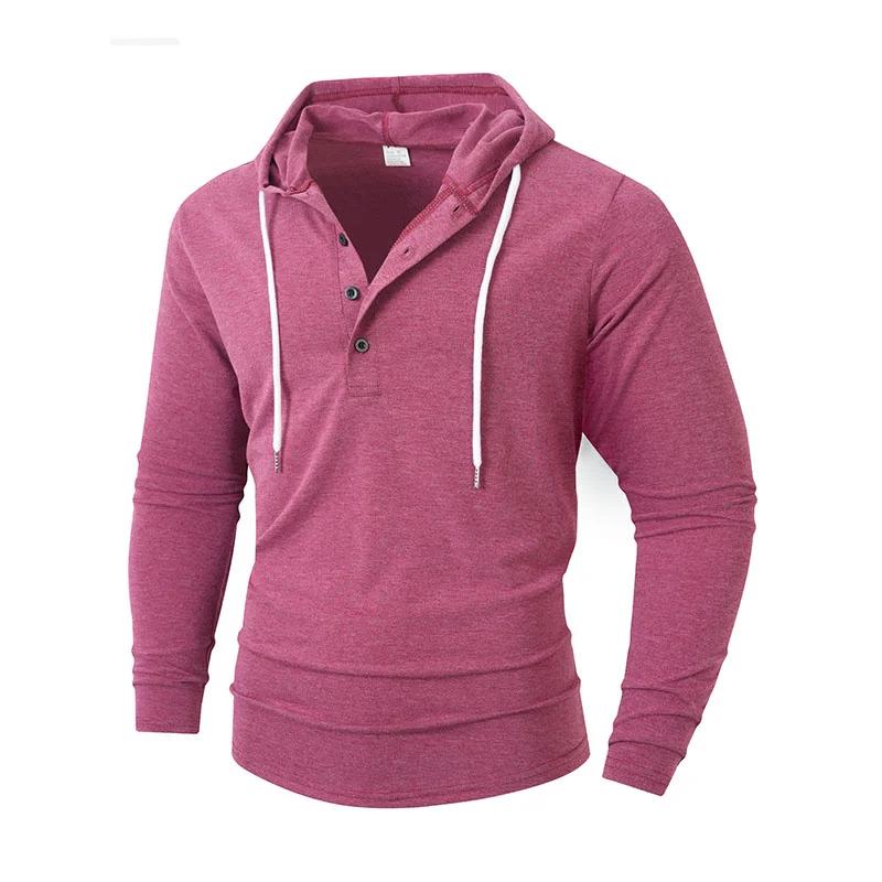 Men's Sports Hoodies Men Thin Style Slim Fit Long Sleeved Drawstring Hoodies Breathability Outdoor Casual Hoodie men Sweatshirts