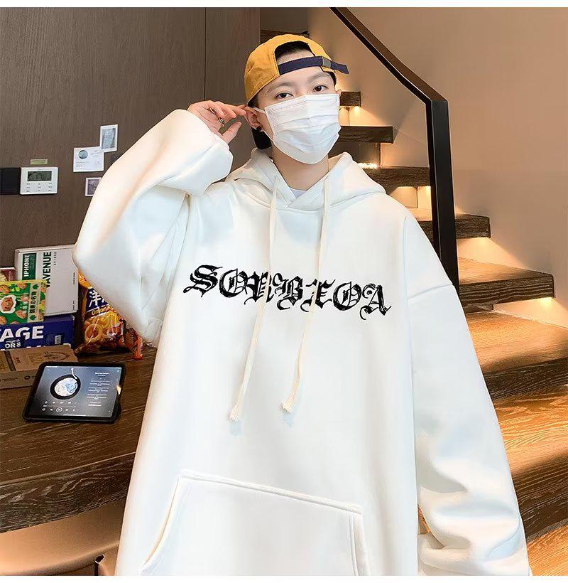 2024 Men's Heavyweight Hooded Sweatshirt - High Quality Loose Fit, Plus Size, Autumn/Winter Collection