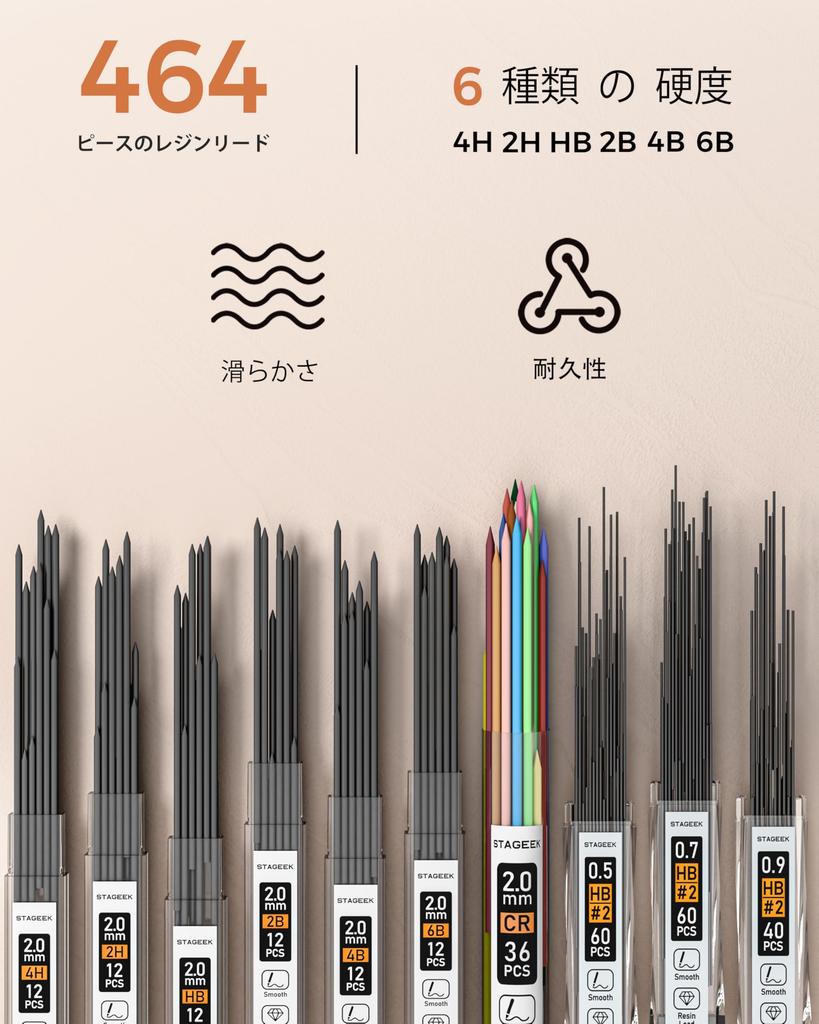 STAGEEK Mechanical Pencil Set Leather Case Metal Drawing Mechanical Pencil Set with Mechanical Lead 2H 2B 4B Art Sketch Design Mechanical Pencil