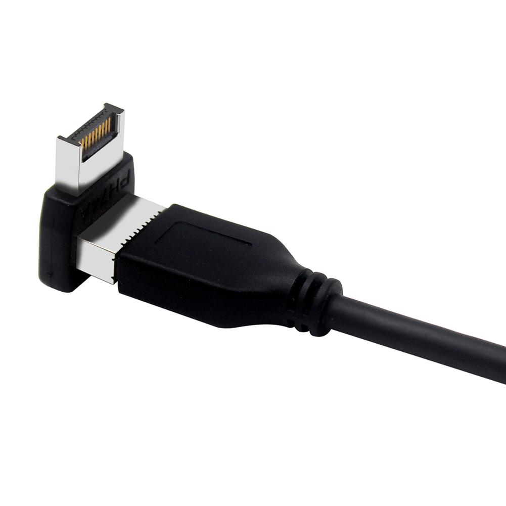 USB 3.1 Type E 90 Degree Converter Front USB C Header Adapter Vertical  Type E Header Converter for PC Motherboard