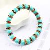 Blue Beaded Bracelet Charm Natural Stone Crystal Septa Stretch Women Bracelets & Bangles Fashion Yoga Jewelry Couple Gifts