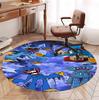 Huggy Wuggy Pattern Round Rug, Indoor/Outdoor Mat, for Picnic, Gameroom, Bedroom, Office, Living Room, Home Decor Carpet, Birthday Gift