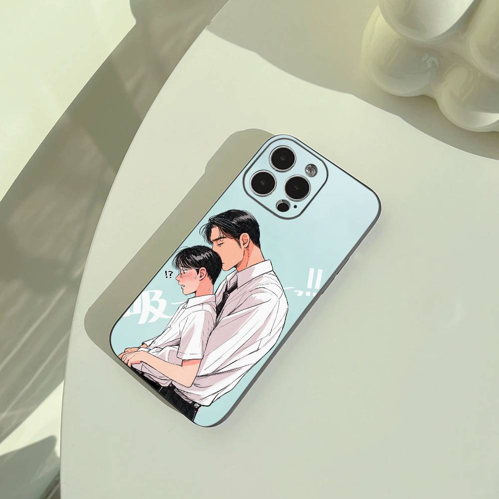 C-Captivated- By -You BL Phone Case For iPhone 17,16,15,14,13,12,11 Pro Max, Lightweight and Practical Soft Black Cover