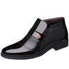 Herbst und Winter 2025 neue Herren Business High-Top Baumwollschuhe rutschfest Samt Wolle warm Herren Lederstiefel
