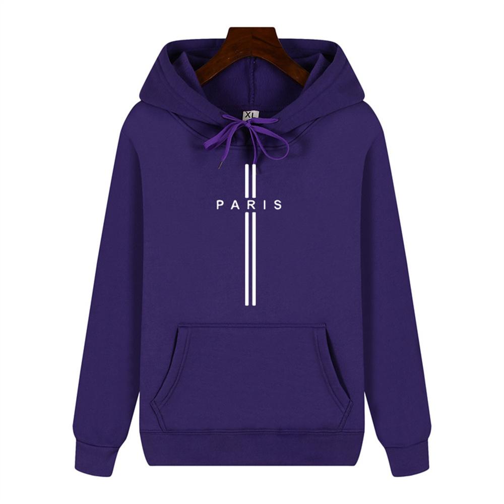 Simple Personality Printed Autumn and Winter Comfort Plus Cashmere Men's High Quality Casual Fashion Warm Street Hoodie