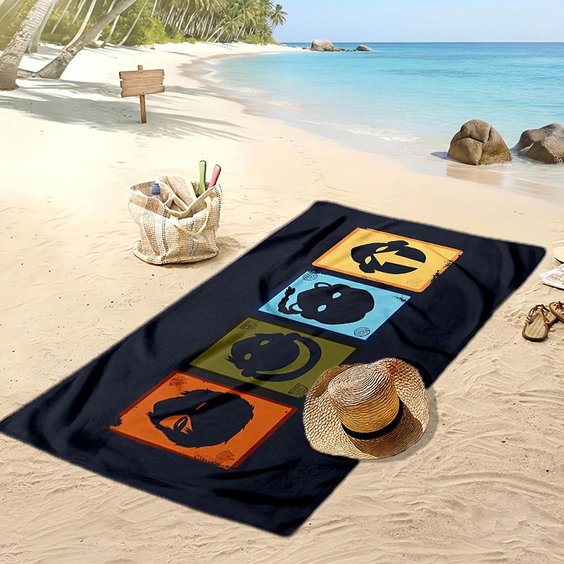 Avatar State Printed Beach Towel Quick Dry Soft TowelPortable Large Rectangular Beach Blanket for Travel Swimming Pool