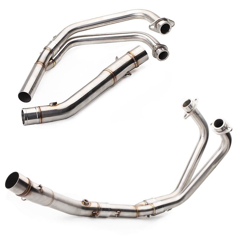 Stainless Steel Exhaust Front Pipe for YZF-R3/R25 Motorcycle Modification (Non-destructive Installation)