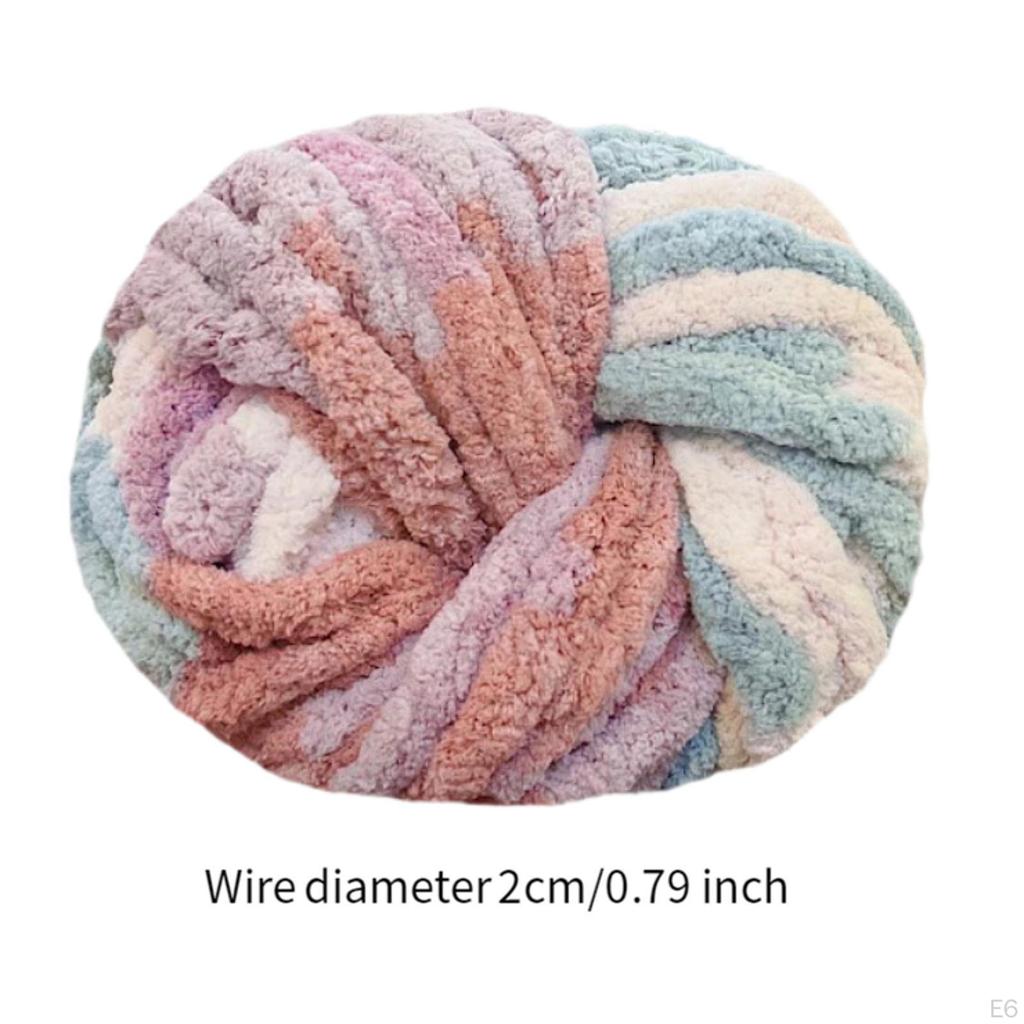 Grobes Wollgarn, voluminöses Strickhäkeln für Mützen, Matten, Pullover