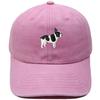 Cute Boston Terrier Embroidered Baseball Cap Washed Retro Daddy Hat Men's and Women's Casual Sports Hat Trend