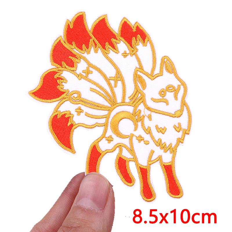 Animal Frog Patches Hats Bags Embroidered Sew Patch DIY Cartoon Animal Iron On Patches For Clothing Cat Frog Embroidery Stickers