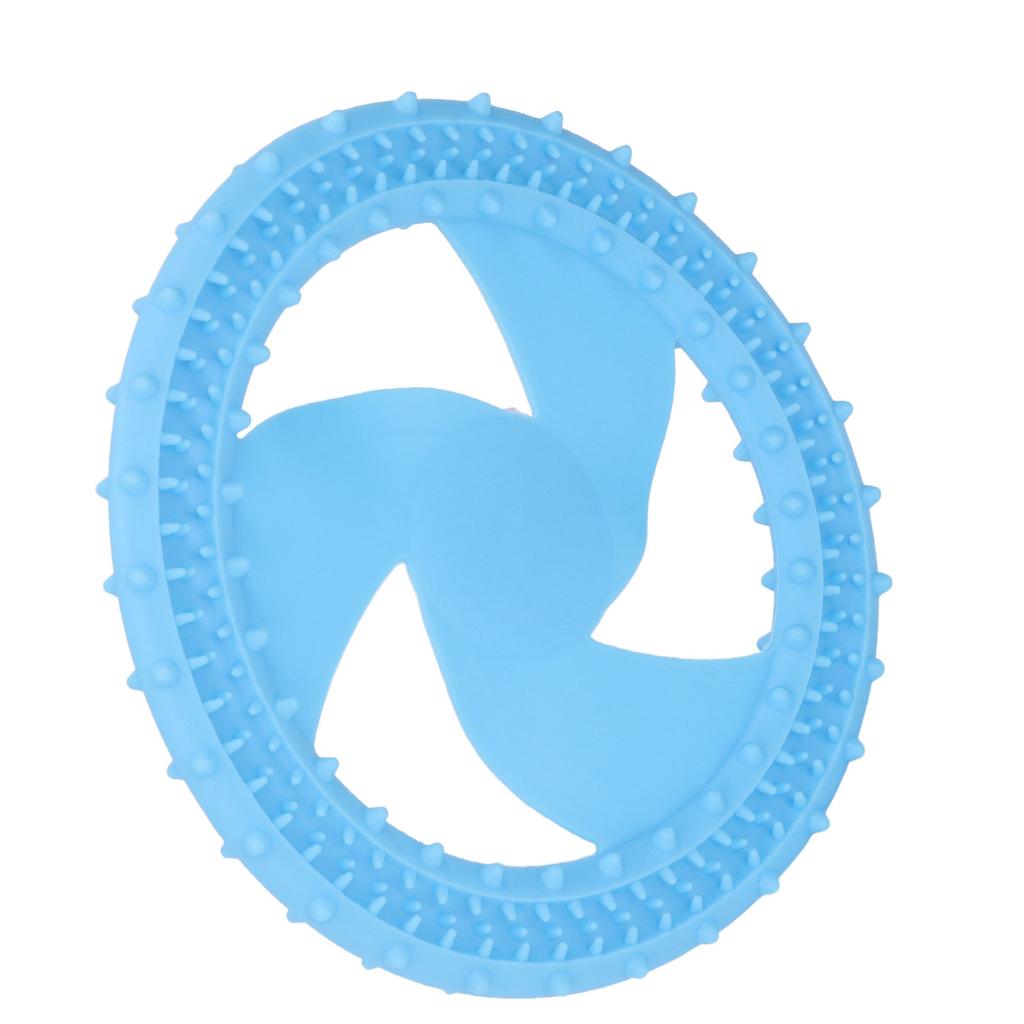 Hund Frisbee Spielzeug Weich Zahnreinigung Interaktiv Silikon Haustier Frisbee Kauspielzeug für