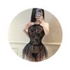 Transparent lace neck sling sex pajamas pure desire temptation mesh uniform backless sexy underwear