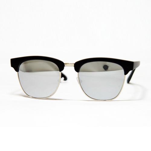 Lapeullolida New Jersey Silver Mirror Lens Sunglasses