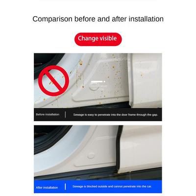 Z P D Type Seals Strong Tensile Strength Good Elasticity Rubber Black Car Stickers Auto Rubber Door Sealing Strips Durability