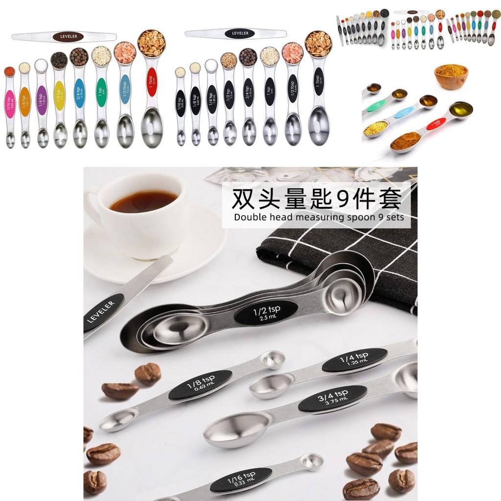 Elegant Stainless Steel Magnetic Measuring Spoon Set With Precision Gradations For Every Kitchen