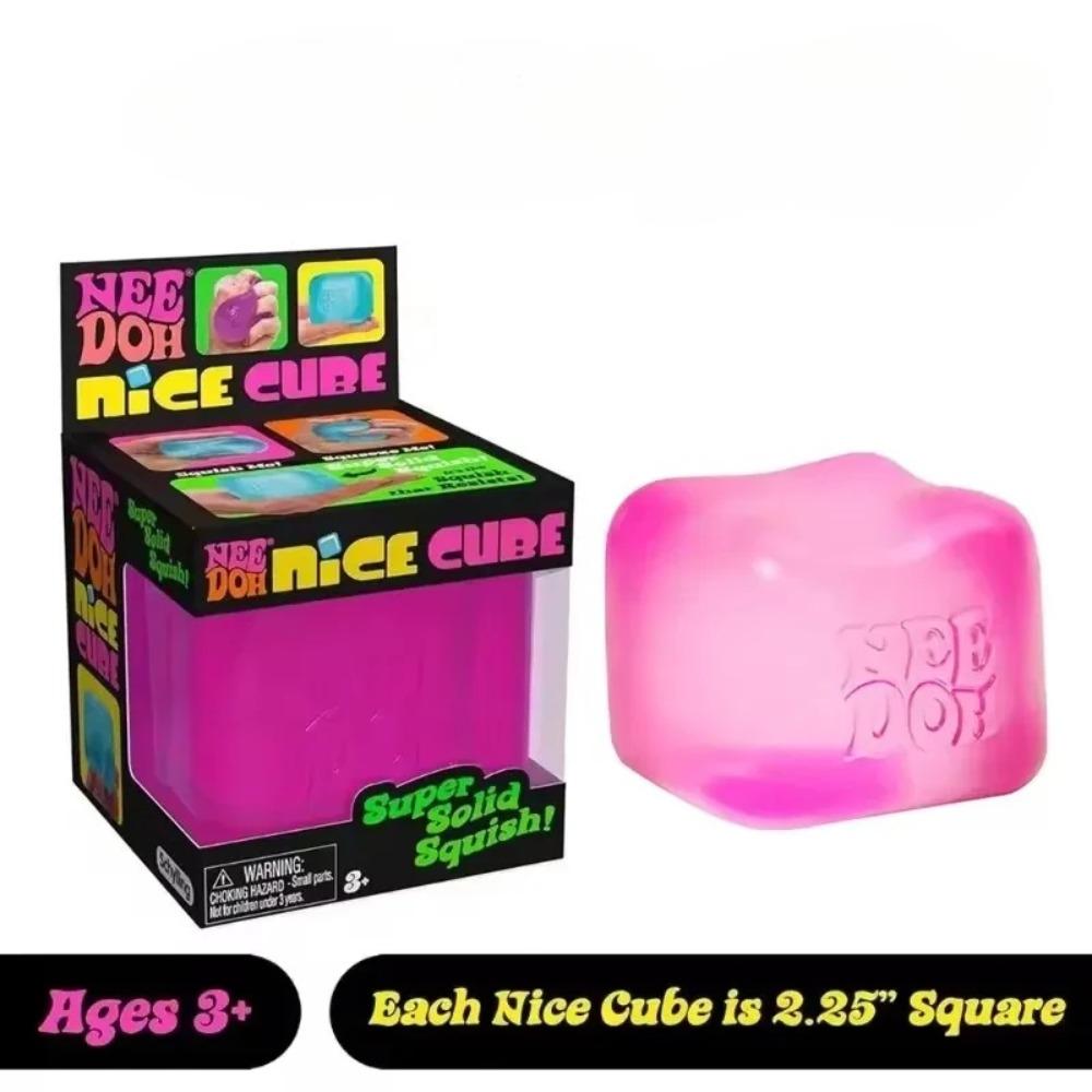 Schylling Needoh Nice Cube Sensoriale Nice-Sicle Sollievo dallo Stress Cubo Morbido Anti-Ansia Oggetto da Spremere Per la Concentrazione Popolazione ADHD