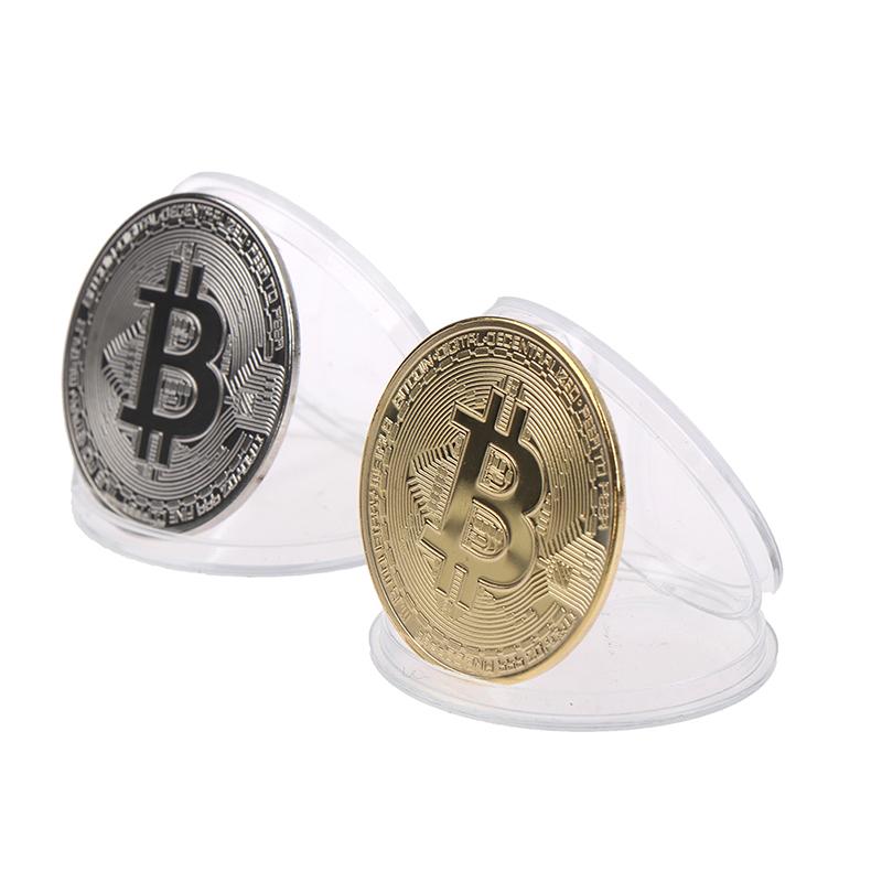 Creative Souvenir Plated Bitcoin Collectible Great Gift Bit Coin Art Collection
