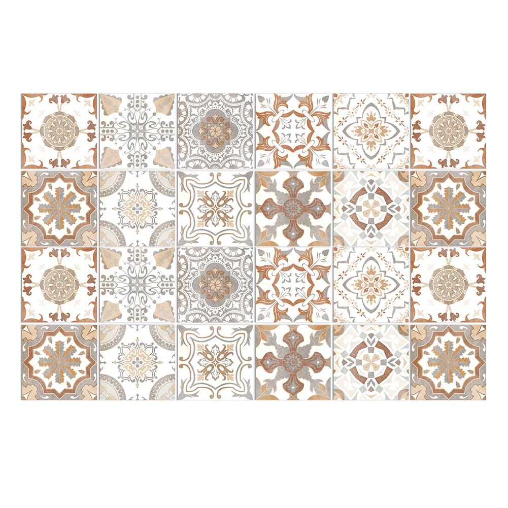 For Bathroom European Style Tile Sticker Kitchen Bathroom Tile Sticker Home Decoration PVC Material Scratch-resistant