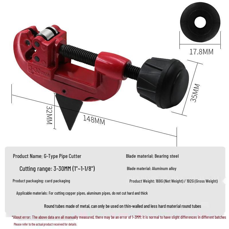 Manual Explosion-Proof G-Type Copper Pipe Cutter - Fast Pipe Cutting Tool