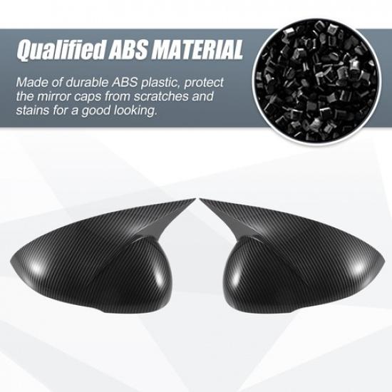 Pair Rearview Mirror Cover Overlay Carbon Fiber Pattern for Kia K5 -