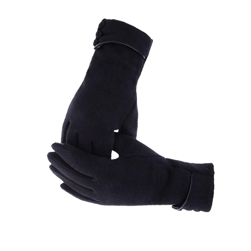 Winter Women Fleece Warm Keeping Screen Glove Outdoor Sport Riding Skiing