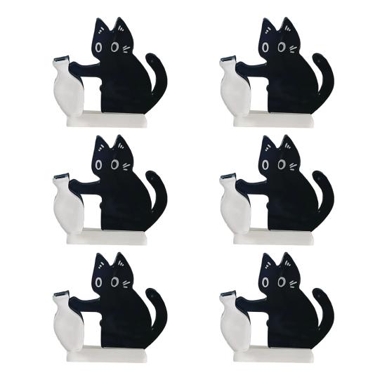 3/4/5/6Pcs Cat Whiskers Holder Refrigerator Magnet Cats Hair Miniature Vase Collector Container Pet Memorial Keepsake Decoration