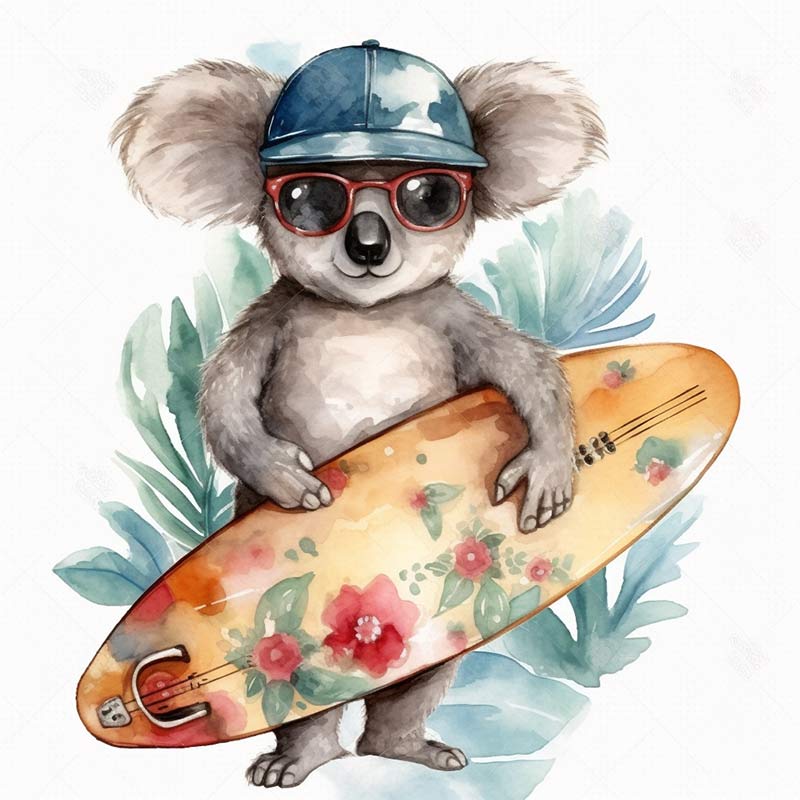 Cute Koala Animal Wall Sticker Baby Kids Room Decoration Mural Self-adhesive Bedroom Home Wallpaper Nursery Decor Transparent Decals M446