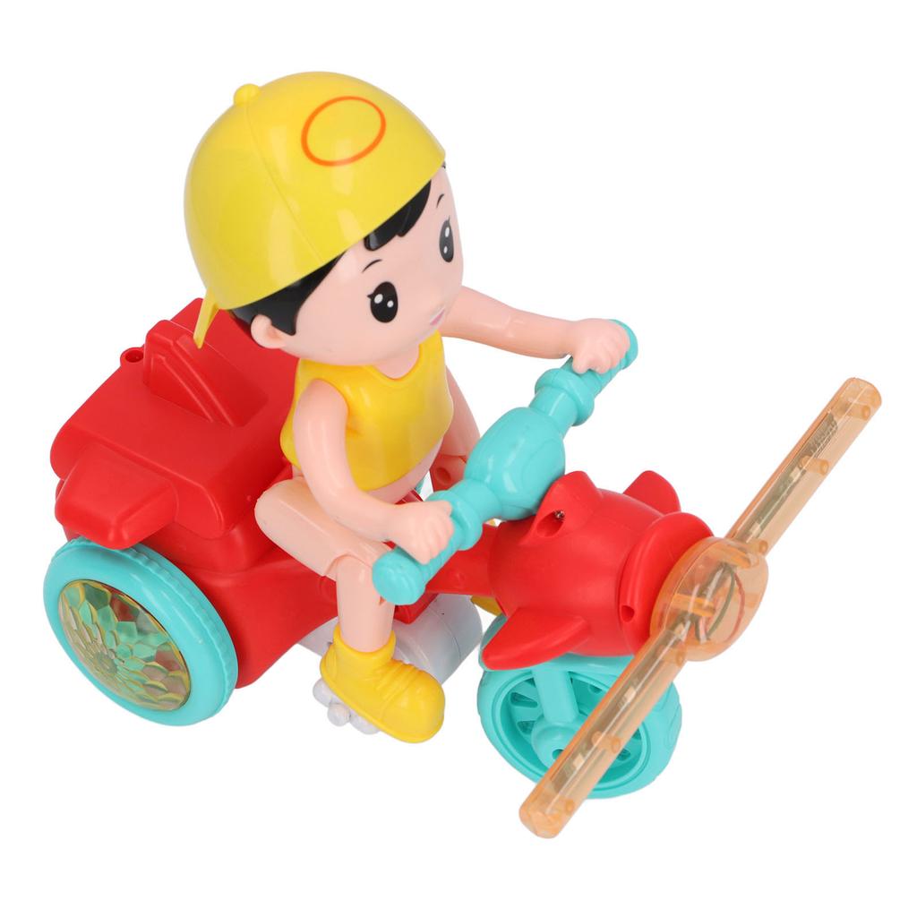 Electric Tricycle Toy Cool Light Dynamic Music Removable Cute Look Trike Musical Toy for Baby Toddlers