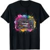 Vintage 1986 Boombox Music Splash Summer Men TShirt Retro Style Casual Wear For Music Lovers Party Outfit Gift For Him