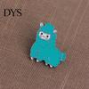 Lovely Cartoon Sheep Alpaca Alloy Brooch Pin Women Girls Clothes Ornament Gift
