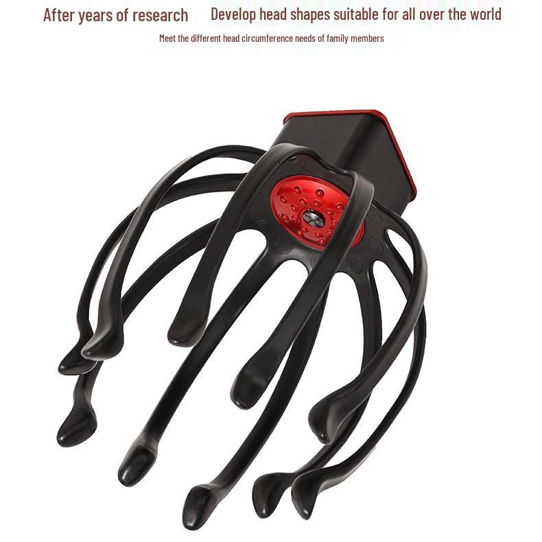 Automatisches Kraken Kopfhautmassagegerät: Kopfvibration, Reinigung, Entspannung und Einschlafhilfe