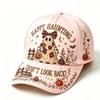 D print Halloween baseball cap women's spring and summer sunshade sun protection cap American style versatile fashion hat sun protection