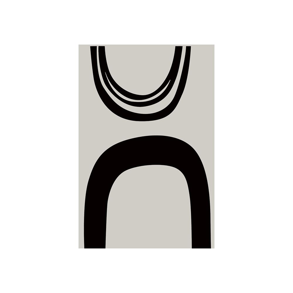 Minimalistický černý šedý obraz Canvas Print Severský nástěnný umělecký plakát Abstraktní estetický obrázek pro obývací pokoj Domácí dekorace Cuadros