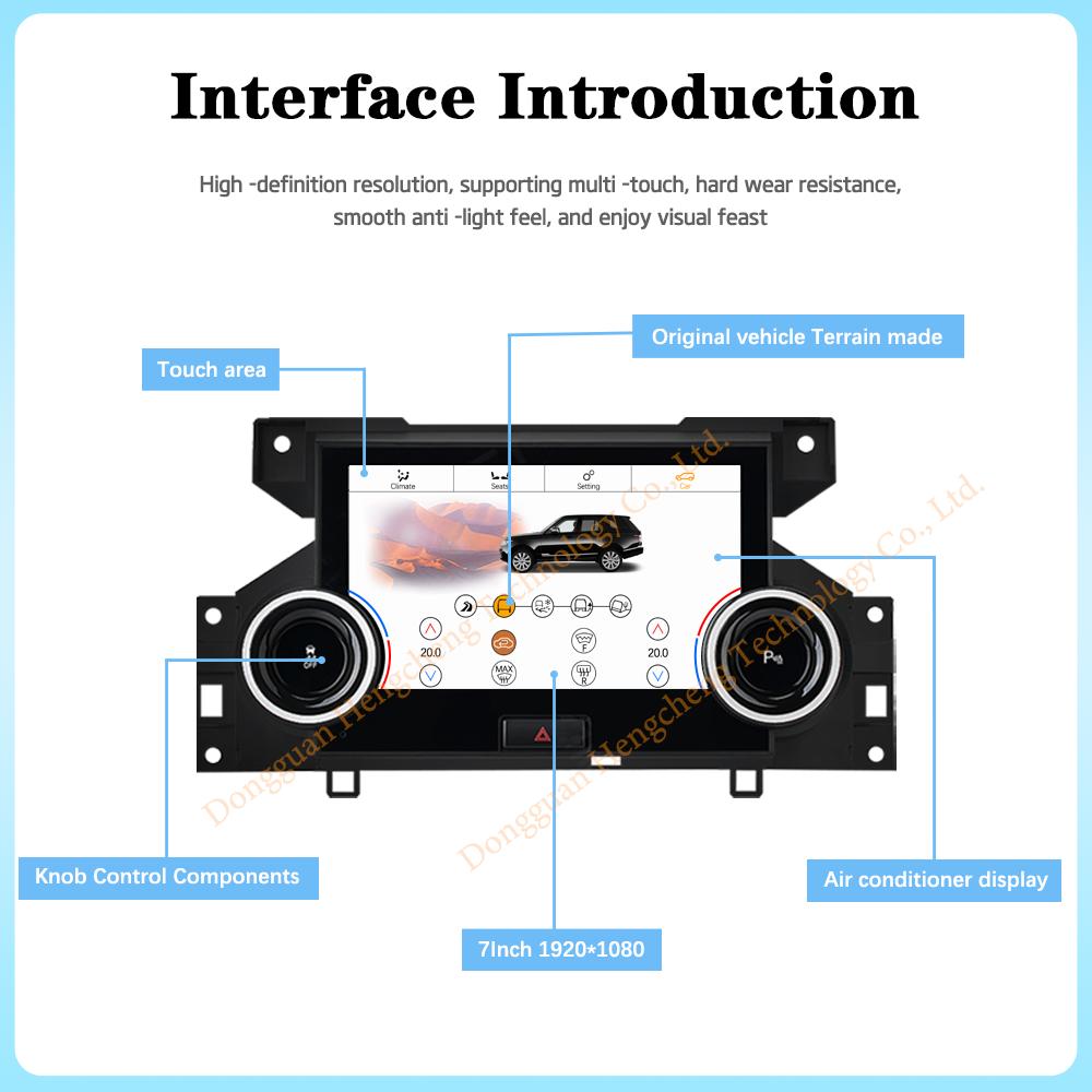 7Inch For Land Rover Discovery 4 LR4 2009-2016 Car AC Air Conditioning Panel Climate Control IPS HD Touch LCD Screen Android 11