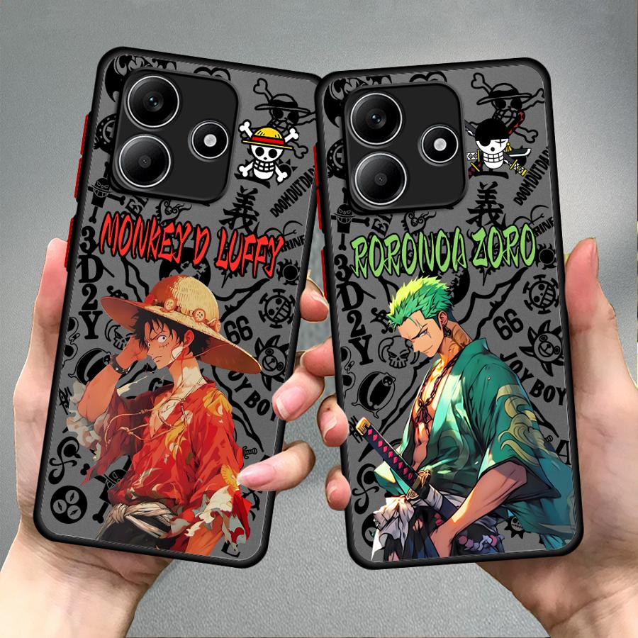 Funda Back Phone Cover Case for Xiaomi Redmi Note 14 11 13 Pro Plus A4 12 10 9S 13C 14C Anime Ones Pieces